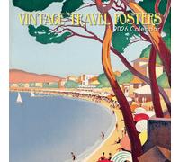 TGSC | Vintage Travel Posters 2026 Calendar 16 Month Family Square Wall Calendar 2026 UK | Planner with Large Grid for Home or Office Organisation - Art 2026/2025 Calendar UK