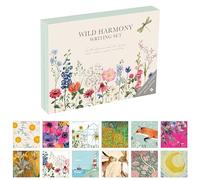TGSC | Wild Harmony Gifted Stationery Letter Writing Sets | Ballpoint Pen with 32 x A5 Letter Paper Sheets & 16 x envelopes | Writing Paper & envelopes | Letter Writing Set & 2 Sheets of Letter Seals