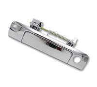 TGUQANM Door Handle Pull Compatible with Mazda for BT50 2012 2013 2014 2015 2016 2017-2019 Exterior Tailgate Door Handle Black Chrome Smooth with Hole Hole(Chrome,with Keyhole)