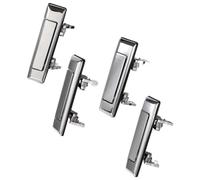 TGUQANM Door Handle Pull Compatible with Toyota for Pickup for 4Runner for HiLux 1984-1988 2.4L 3.0L 4pcs Chrome Exterior Outside Door Handle 69220-90A00 69210-90A00