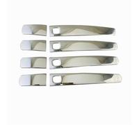 TGUQANM Door Handle Shell Compatible with Volvo for S80 for S40 for V70 for C70 2007 2008 2009 2010 2011 2012 2013 with 4 Smarts Keyholes Car Outer Door Handle Cover Trim