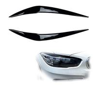 TGVSELPJ Headlight eyebrow For BMW 1 Series For F20 For 118i For 120i 2015-2019 2016 2017 2018 Facelift Headlights Eyebrow Eyelids Stickers ABS Trim Cover(Gloss Black)