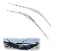 TGVSELPJ Headlight eyebrow For Mazda For CX-5 For KF For CX8 2017-2021 2018 2019 2020 2022 2023 Carbon Fiber Head Light Lamp Eyelid Eyebrow Headlight Strip Car Styling(Chrome)