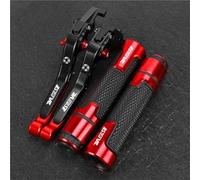 TGVSELPJ Motorcycle Part Brake Clutch Levers Motorcycle Parts Handles Adjustable Folding Extendable for Suzuki DR650S DR650SE DR 650 DR650 S SE 1994-2010(Black- Silver)
