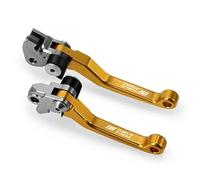 TGVSELPJ Motorcycle Part Control Handles Motorcycle Accessories Adjustable Pivot Brake Clutch Levers for Kawasaki KX80 KX 80 2001-2018 2017 2016 2015 2014(Yellow)