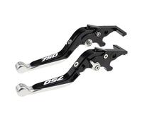 TGVSELPJ Motorcycle Part Motorcycle Accessories Adjustable Control Handles Pivot Brake Clutch Levers for CFMOTO 750SS 2025(Black 1)