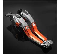 TGVSELPJ Motorcycle Part Motorcycle Accessories Brake Clutch Levers Adjustable Handle for Kawasaki Z250 2013-2018 Z300 2015-2018 Z400 2019-2022 Z250SL(Orange)