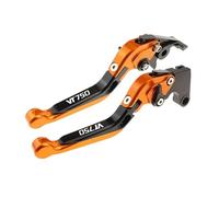 TGVSELPJ Motorcycle Part Motorcycle Adjustable Brake Clutch Lever Motorbike Handle for H-onda for Phantom/for Shadow VT750 VT 750 2009-2022(Orange)