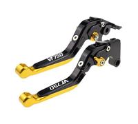 TGVSELPJ Motorcycle Part Motorcycle Adjustable Brake Clutch Lever Motorbike Handle for H-onda for Phantom/for Shadow VT750 VT 750 2009-2022(Black 3)