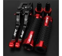TGVSELPJ Motorcycle Part Motorcycle Brake Adjustable Clutch Levers Handbrake Hand Grips Folding Bar End Caps for Aprilia SR50MY SR 50 My 2014-2019(Red 3)