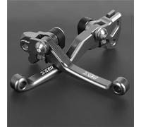 TGVSELPJ Motorcycle Part Motorcycle Brake Clutch Levers Adjustable Handle Set for Kawasaki KLX250 D-Tracker KLX 250 1993-1997 1996 1995 1994(Grey)