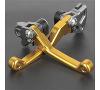 TGVSELPJ Motorcycle Part Motorcycle Brake Clutch Levers Adjustable Handle Set for Kawasaki KLX250 D-Tracker KLX 250 1993-1997 1996 1995 1994(Yellow)