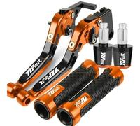 TGVSELPJ Motorcycle Part Motorcycle Brake Clutch Levers Handlebar Handle Bar Hand Grips Ends for Y-AMAHA for Thundercat YZF600R YZF600 R 1995-2008(Orange 2)