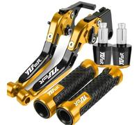 TGVSELPJ Motorcycle Part Motorcycle Brake Clutch Levers Handlebar Handle Bar Hand Grips Ends for Y-AMAHA for Thundercat YZF600R YZF600 R 1995-2008(Yellow 1)