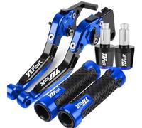TGVSELPJ Motorcycle Part Motorcycle Brake Clutch Levers Handlebar Handle Bar Hand Grips Ends for Y-AMAHA for Thundercat YZF600R YZF600 R 1995-2008(Blue 1)