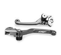 TGVSELPJ Motorcycle Part Motorcycle Control Handles Pivot Brake Clutch Levers Motorbike Accessories for H-onda CRF150F 2003-2021 2020 2019 CRF 150F CRF150 F(Grey)