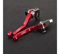TGVSELPJ Motorcycle Part Motorcycle Control Handles Pivot Brake Clutch Levers Motorbike Accessories for Kawasaki KX60 1983-2003 KX 60 2002 2001(Red 1)