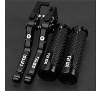TGVSELPJ Motorcycle Part Motorcycle Extendable Adjustable Clutch Brake Levers Controller Lever Handle for Y-AMAHA for Genesis FZR1000 FZR-1000 1987 1988(Black2)