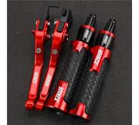 TGVSELPJ Motorcycle Part Motorcycle Foldable Adjustable Brake Clutch Levers Handlebar Grips Ends for Y-AMAHA for SECA XJ900R 1983-1984(Red 2)