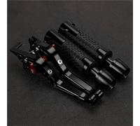 TGVSELPJ Motorcycle Part Motorcycle Folding Brake Clutch Levers Handlebar Hand Grips Ends Adjustable for Y-AMAHA for NIKEN 2018-2020(Black- Silver)