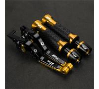 TGVSELPJ Motorcycle Part Motorcycle Folding Brake Clutch Levers Handlebar Hand Grips Ends Adjustable for H-onda ST1300 ST1300A ST 1300 1300A 2003-2007(Yellow 1)