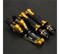 TGVSELPJ Motorcycle Part Motorcycle Folding Brake Clutch Levers Handlebar Hand Grips Ends Adjustable for H-onda ST1300 ST1300A ST 1300 1300A 2003-2007(Yellow 2)
