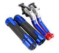 TGVSELPJ Motorcycle Part Motorcycle Folding Extendable Clutch Levers Brake Adjustable Handle for Kawasaki for Ninja 1000 Tourer 2017-2018(Blue 1)