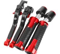 TGVSELPJ Motorcycle Part Motorcycle Handle Bar Extendable Folding Brake Clutch Lever Handlebar for Kawasaki Z1000SX Z1000 SX Z 1000SX 2011-2016(Red 3)