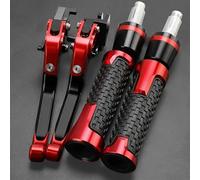 TGVSELPJ Motorcycle Part Motorcycle Handle Levers Clutch for H-onda CB125R Lever CB125 R CB 125 2011-2015 2016 2017 2018 2020 2021 2019 Brake Handlebar Grips Ends(Black red)