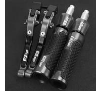 TGVSELPJ Motorcycle Part Motorcycle Handlebar Handle Grips for Suzuki GS500 1989-1999 2000 2001 2002 2003 2004 2005 2006 2007 2008 Brake Clutch Lever Accessories(Grey)