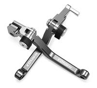 TGVSELPJ Motorcycle Part Pivot Clutch Levers Control Handles Adjustable Motorcycle Parts Brake Lever for Kawasaki KDX250SR KDX 250SR KDX250 SR 1992 1993 1994(Grey)