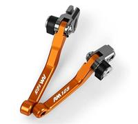 TGVSELPJ Motorcycle Part Pivot Clutch Levers Control Handles Adjustable Motorcycle Parts Brake Lever for Suzuki RM125 1996-2003 2002 RM 125(Orange)