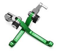 TGVSELPJ Motorcycle Part Pivot Clutch Levers Control Handles Adjustable Motorcycle Parts Brake Lever for Kawasaki KDX250SR KDX 250SR KDX250 SR 1992 1993 1994(Green)