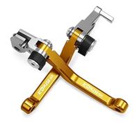 TGVSELPJ Motorcycle Part Pivot Clutch Levers Control Handles Adjustable Motorcycle Parts Brake Lever for Kawasaki KDX250SR KDX 250SR KDX250 SR 1992 1993 1994(Yellow)