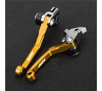 TGVSELPJ Motorcycle Part Pivot Clutch Levers Control Handles Motorcycle Parts Brake Lever Adjustable for Y-AMAHA WR250R WR250X 2007-2020 WR250Z 1991-1998(Yellow)