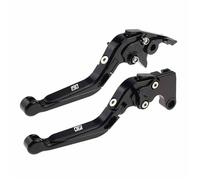 TGVSELPJ Motorcycle Part Pivot Clutch Levers Control Handles Motorcycle Parts Brake Lever Adjustable All Year for H-onda CBF190X(Black 1)