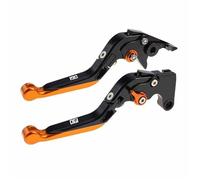 TGVSELPJ Motorcycle Part Pivot Clutch Levers Control Handles Motorcycle Parts Brake Lever Adjustable All Year for H-onda CBF190X(Black 2)
