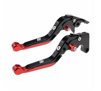 TGVSELPJ Motorcycle Part Pivot Clutch Levers Control Handles Motorcycle Parts Brake Lever Adjustable All Year for H-onda CBF190X(Black 3)