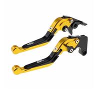 TGVSELPJ Motorcycle Part Pivot Clutch Levers Control Handles Motorcycle Parts Brake Lever Adjustable for Y-AMAHA YFZ450R YFZ 450R 2009-2024(Yellow)