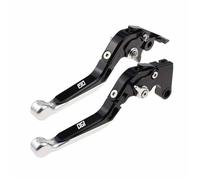 TGVSELPJ Motorcycle Part Pivot Clutch Levers Control Handles Motorcycle Parts Brake Lever Adjustable All Year for H-onda CBF190X(Black 7)