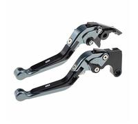 TGVSELPJ Motorcycle Part Pivot Clutch Levers Control Handles Motorcycle Parts Brake Lever Adjustable All Year for H-onda CBF190X(Grey)