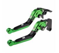 TGVSELPJ Motorcycle Part Pivot Clutch Levers Control Handles Motorcycle Parts Brake Lever Adjustable All Year for H-onda CBF190X(Green)