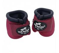 TGW RIDING 2520D Horse Bell Boots No-Turn Horse Bell Boots, Equine Ballistic Hoof Overreach Bell Boot, Pair (Wine, L)