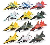 TGXLAK 12 Pcs Pull Back Airplane Toys, Boys Plane Playset,FighterToys, Gifts for Toddler Kids 2-8 Years Old, Kids Presents Toys, Baby birthday gift