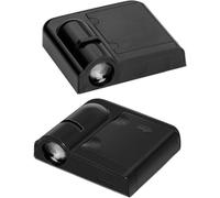 TGYHUJIK 4pcs Car Door Projector Lights for Mitsubishi Eclipse Cross 2018-2023 Car Door Step Welcome Door Light Decorate Auto Decoration,Black