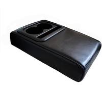 TGYHUJIK Car Armrest Cover Cushion Organizer for Toyota Landcruiser J12 2002-2009 Auto Center Console Armrest Pillow with Cup Holder Storage Grid,A