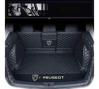 TGYHUJIK Car Boot Liner Mat Full Coverage for Peugeot 5008(7seats) 2017-2025 Car Trunk Mat Protector Waterproof Anti-Slip Durable,Black