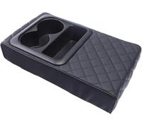 TGYHUJIK Car Center Console Armrest Box Cushion for Jeep Wrangler 2018-2025(with Cup holder) Armrest Pad Cover Armrest Supporter With 2 Cup Holder,B