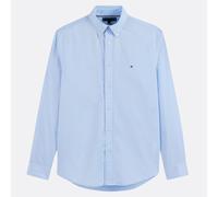 Tommy Hilfiger Men's CORE Flex POPLIN Solid RF Shirt MW0MW39988 L/S Shirt, Blue, L