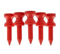 TH Golf 100 PCS Bamboo Golf Tees Multiple Colours & Sizes Eco Friendly & Sustainable Bamboo Golf Tees (32mm Castle Red)